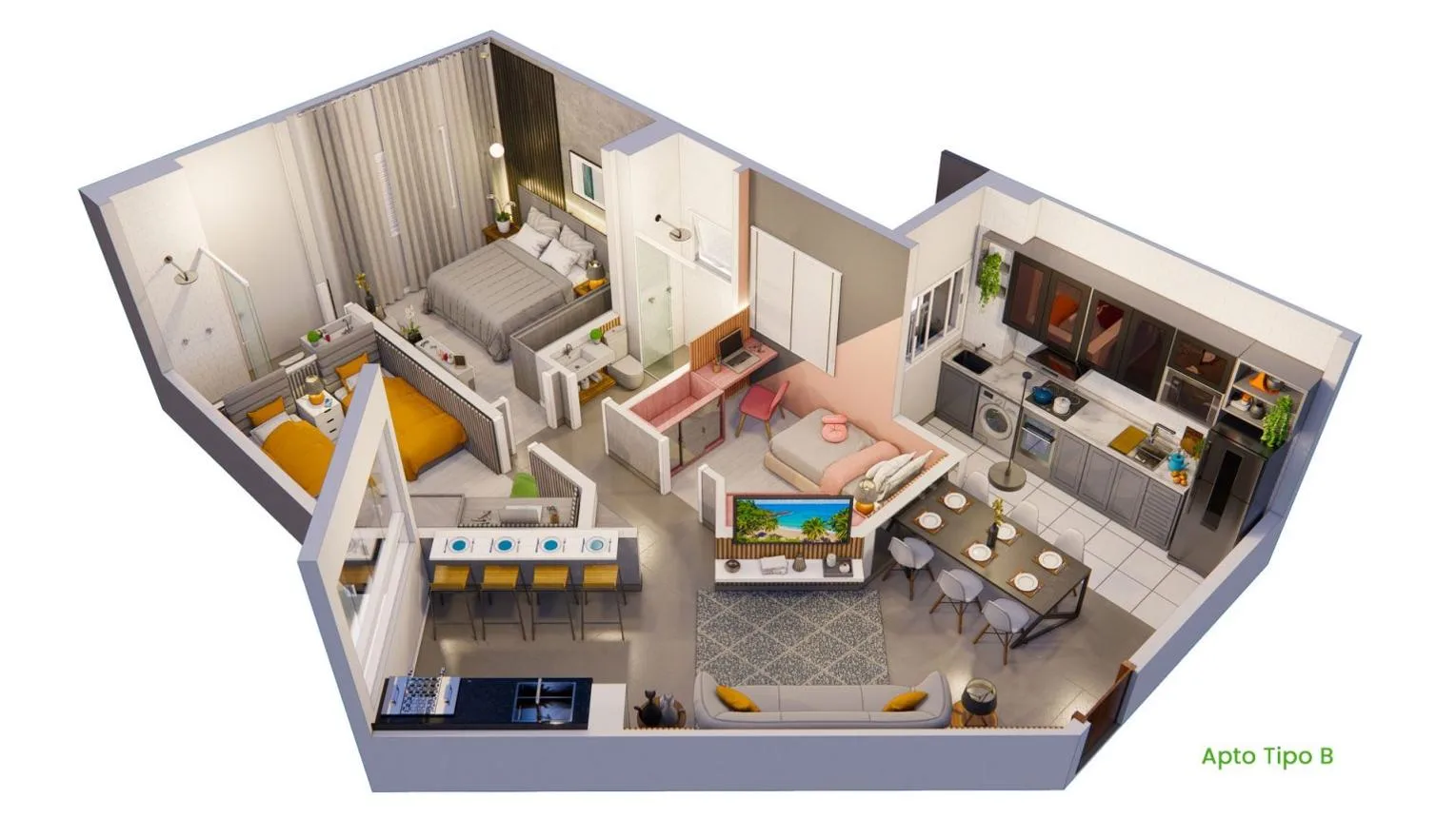 Grand Solaris Club Residence | Apartamentos na Planta em Foz do Iguaçu - PR - Foz do Iguaçu - PRdormitorios:2 e 3 dormitórios